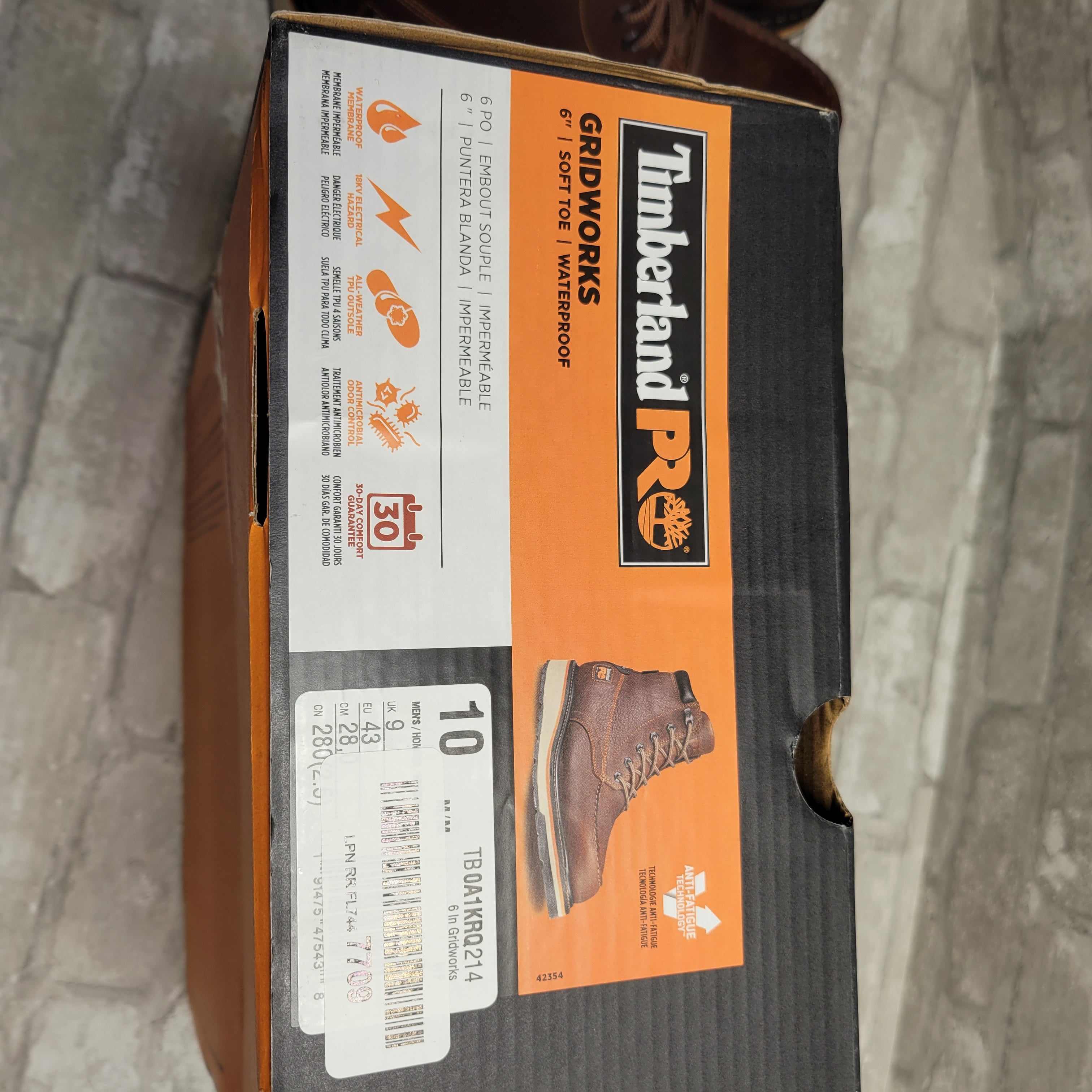 Timberland PRO Gridworks 6" Moc Soft Toe Waterproof, Brown 10M (8037927551214)